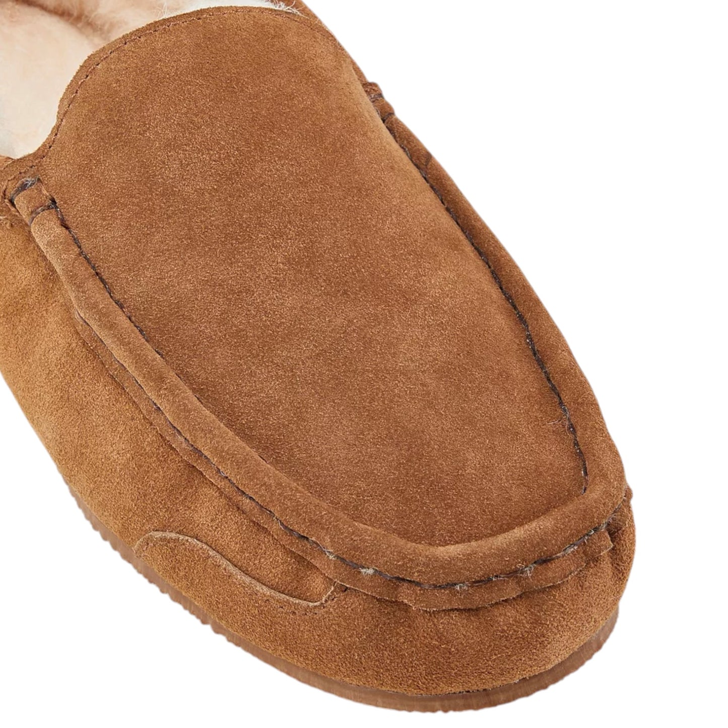 Mens Hush Puppies Snowy Boot Slippers Chestnut Suede