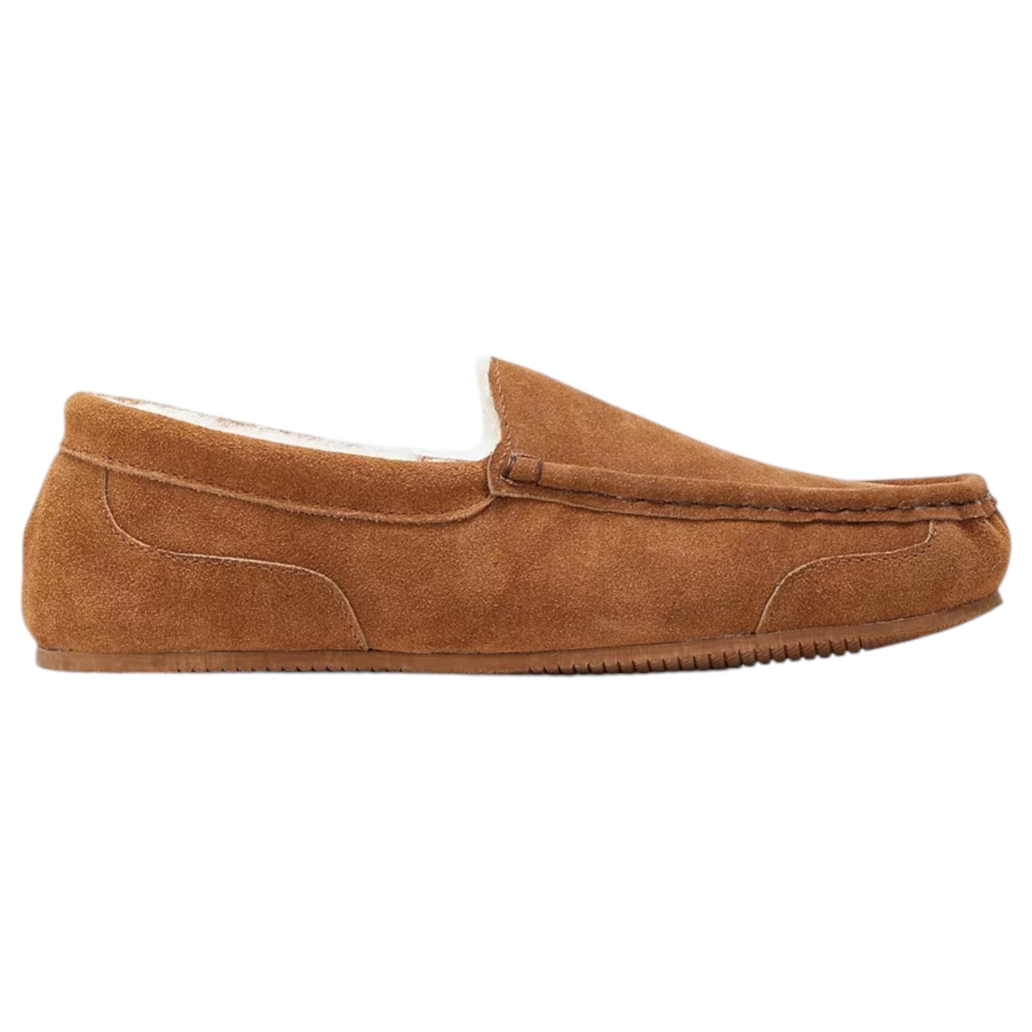 Mens Hush Puppies Snowy Boot Slippers Chestnut Suede
