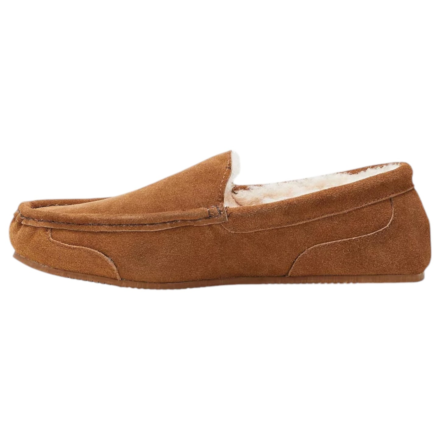 Mens Hush Puppies Snowy Boot Slippers Chestnut Suede