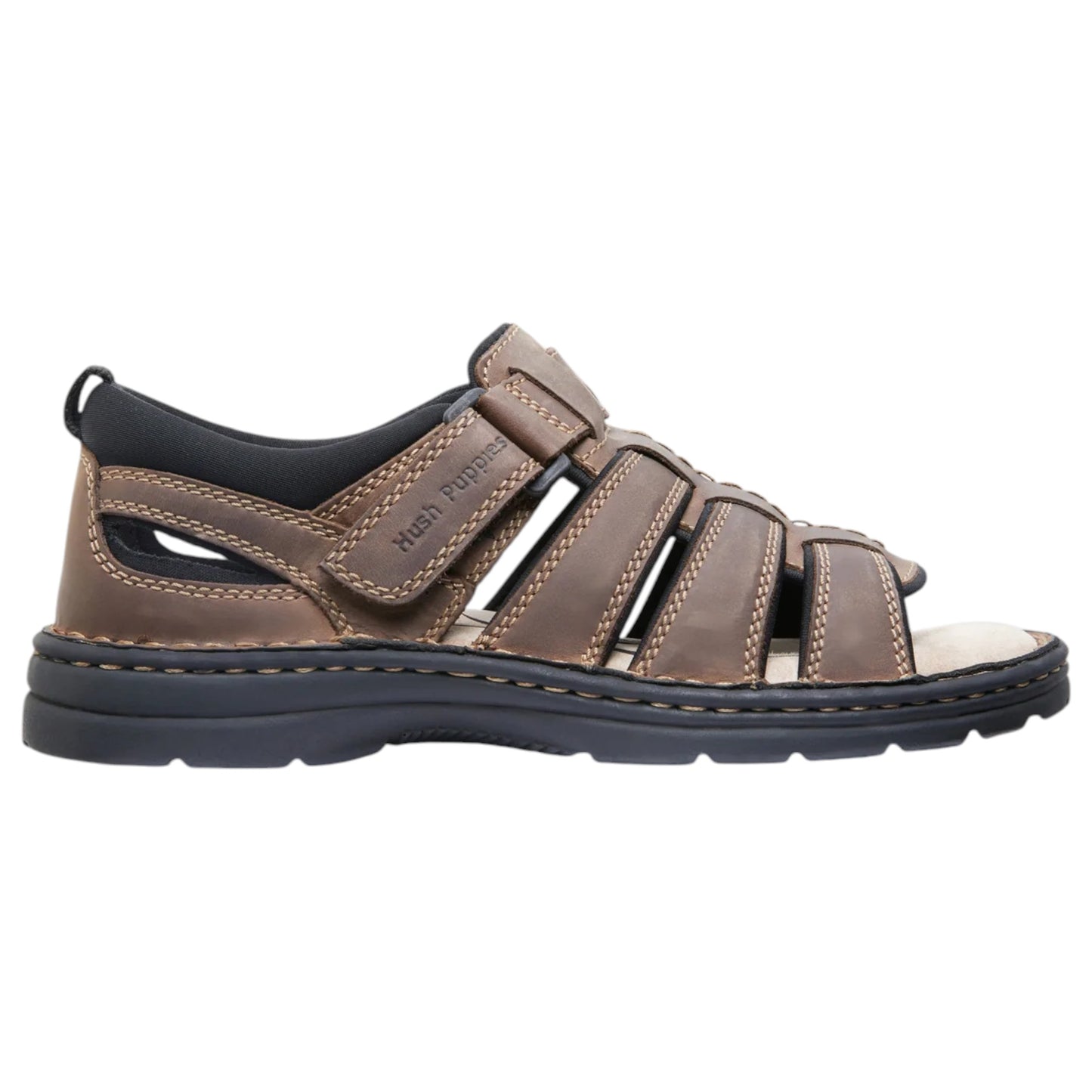 Mens Hush Puppies Spartan Sandals Brown