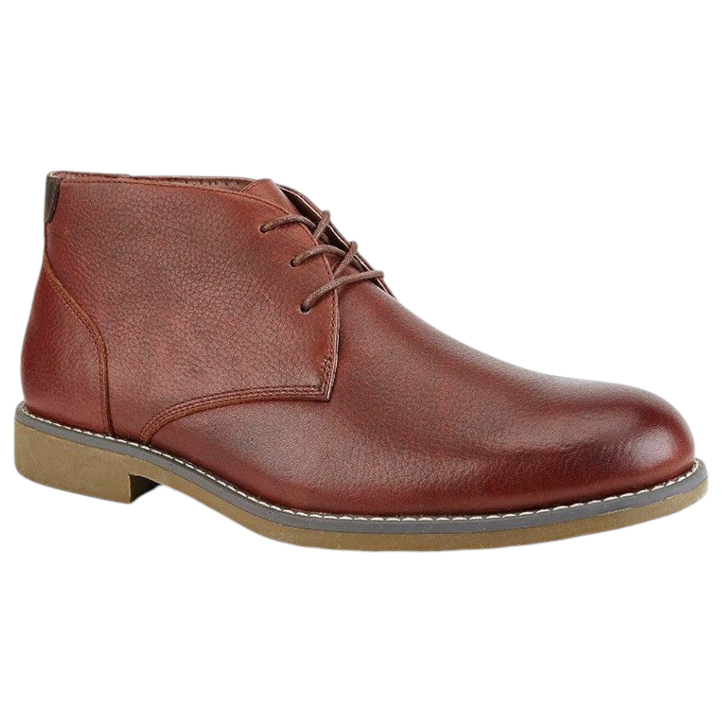 Mens Hush Puppies Terminal Boots Dark Brown Tumbled