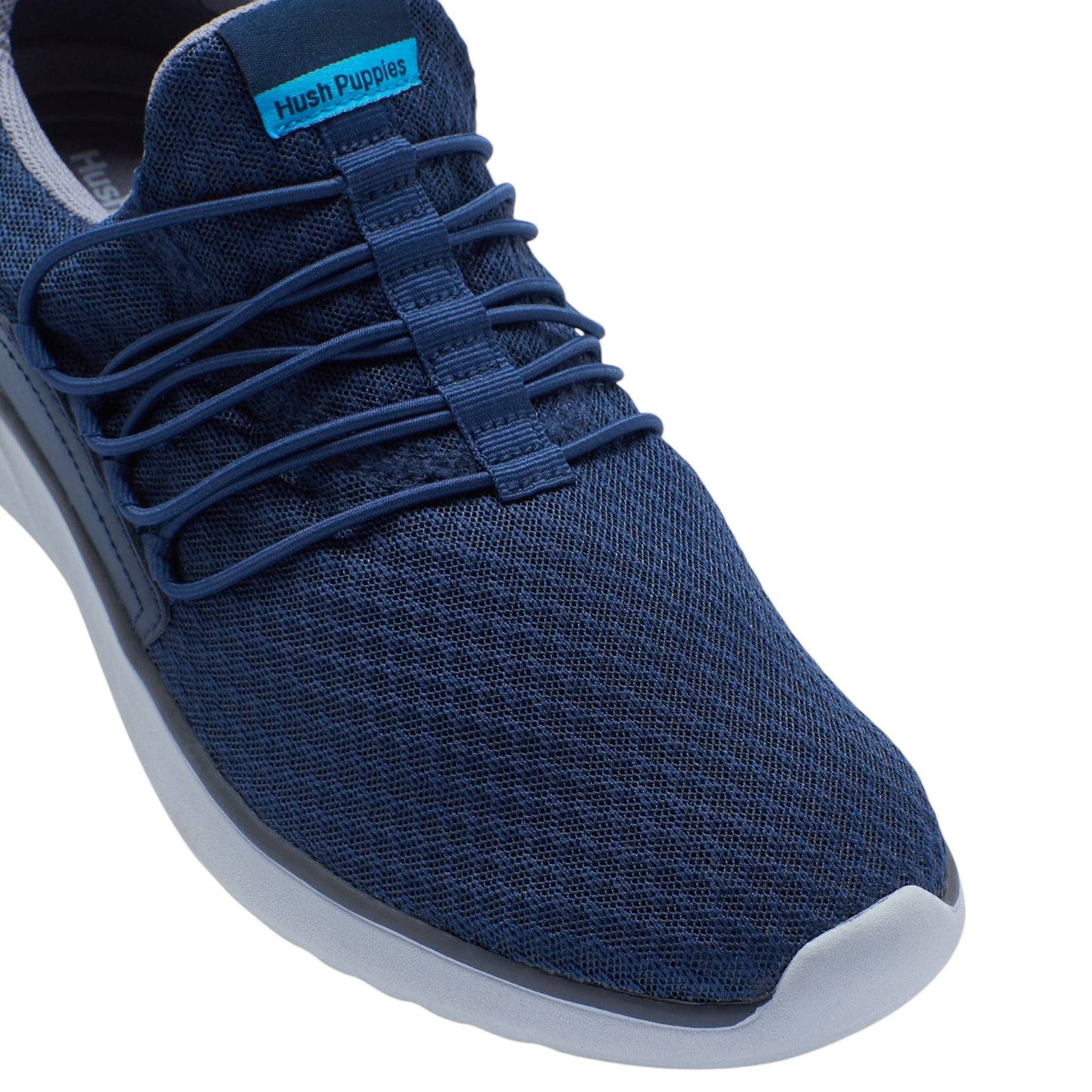 Mens Hush Puppies The Good Bungee Shoes Navy Textile