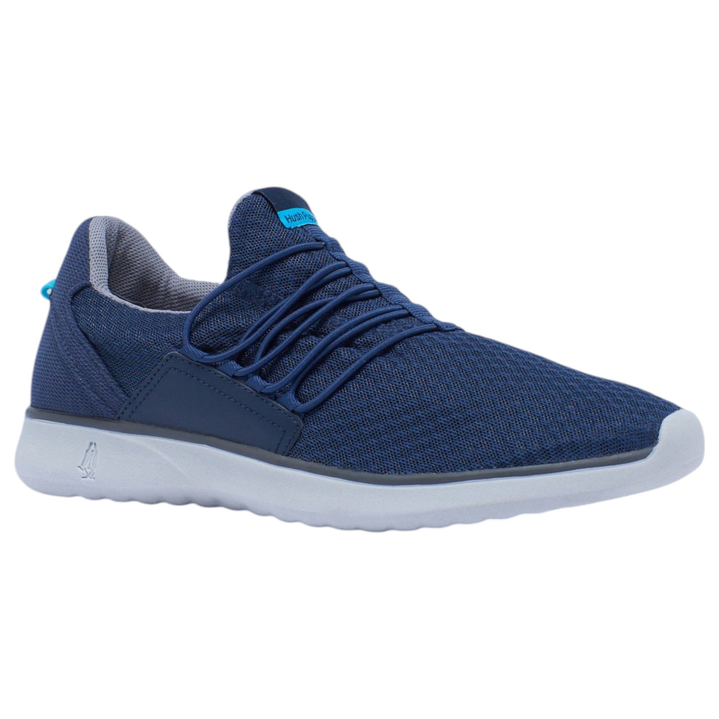 Mens Hush Puppies The Good Bungee Shoes Navy Textile