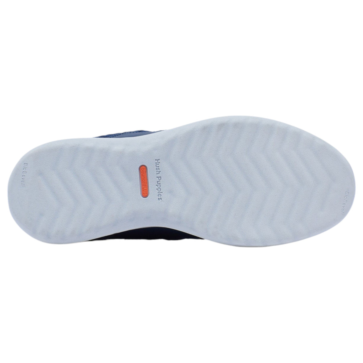 Mens Hush Puppies The Good Bungee Shoes Navy Textile