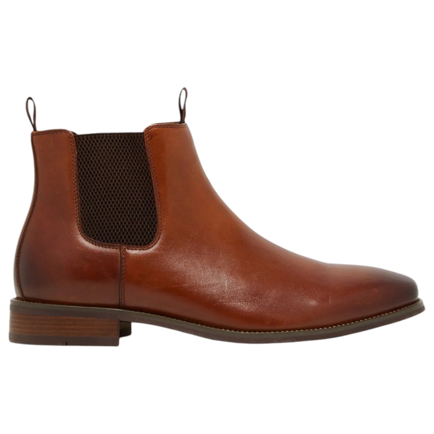 Mens Hush Puppies Wisconsin Boots Tan Burnish