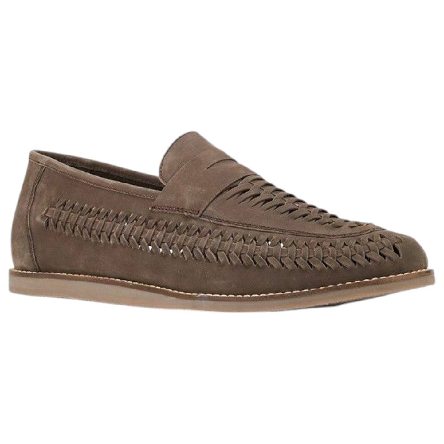 Mens Hush Puppies Wylie Shoes Brown Nubuck