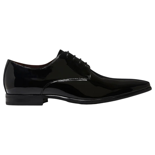 Mens Julius Marlow Jet Shoes Black Patent