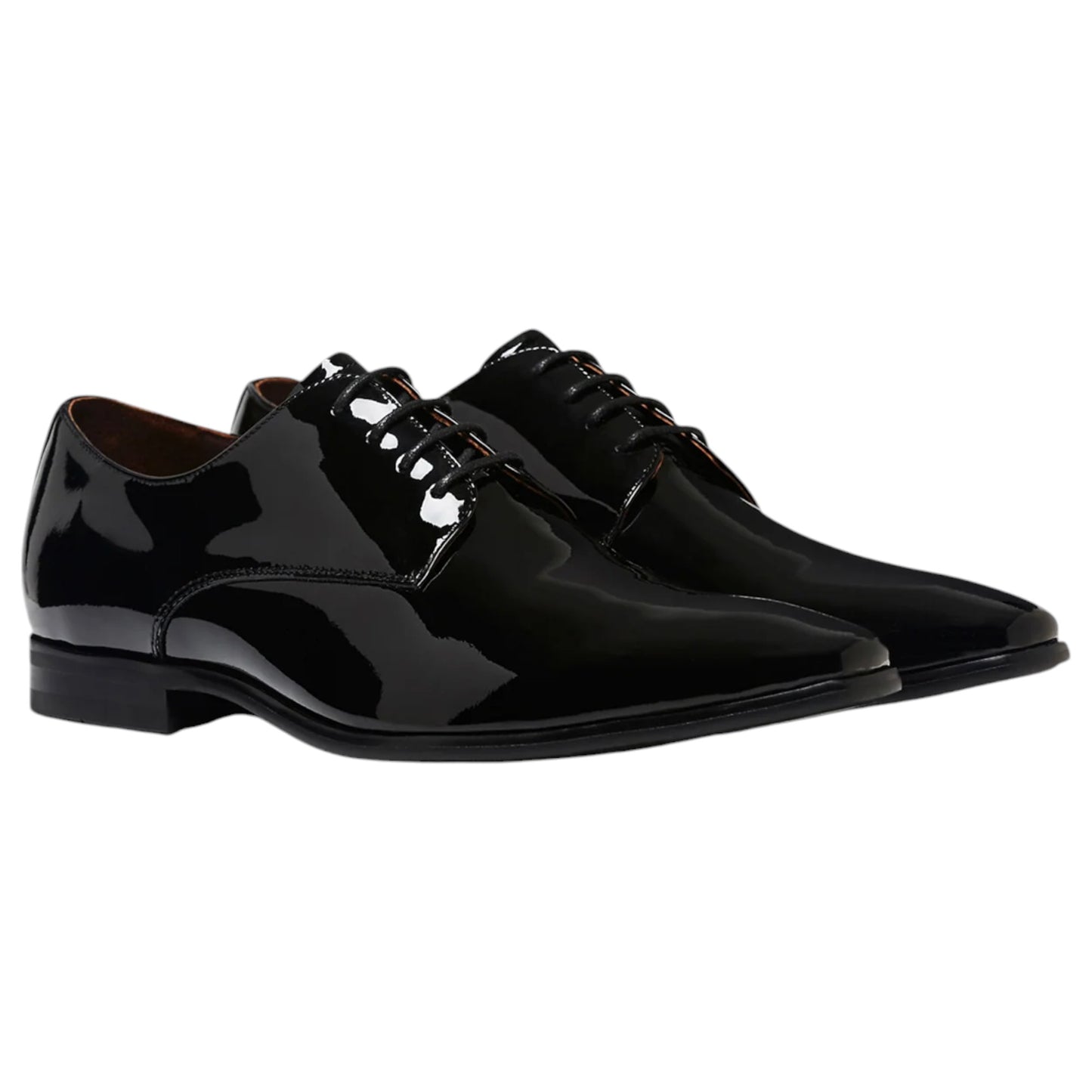 Mens Julius Marlow Jet Shoes Black Patent