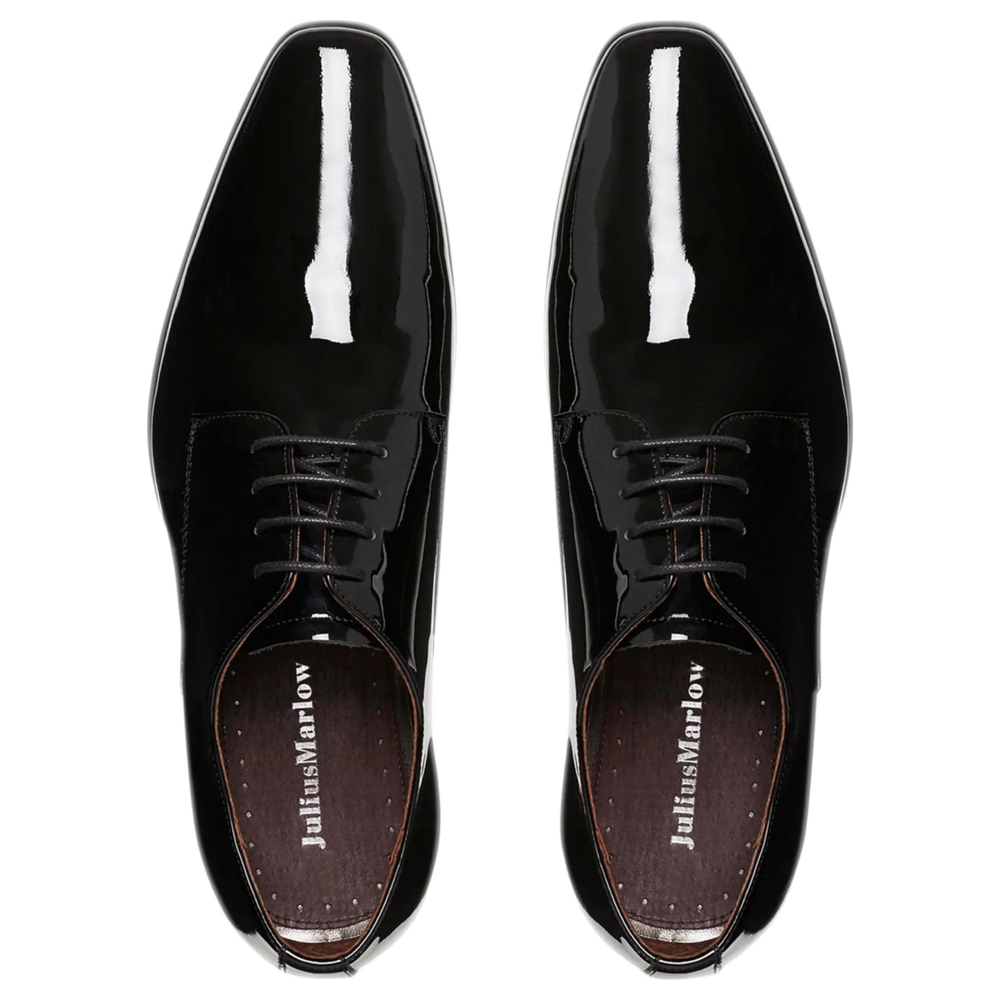 Mens Julius Marlow Jet Shoes Black Patent