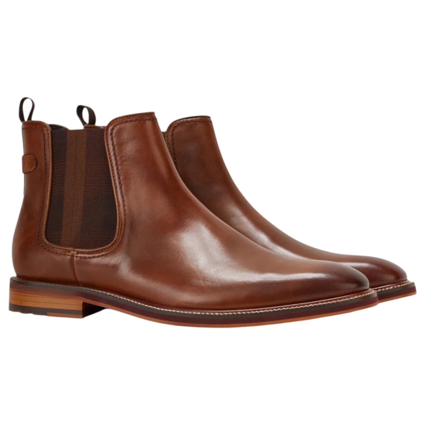 Mens Julius Marlow Scuttle Boots Cognac