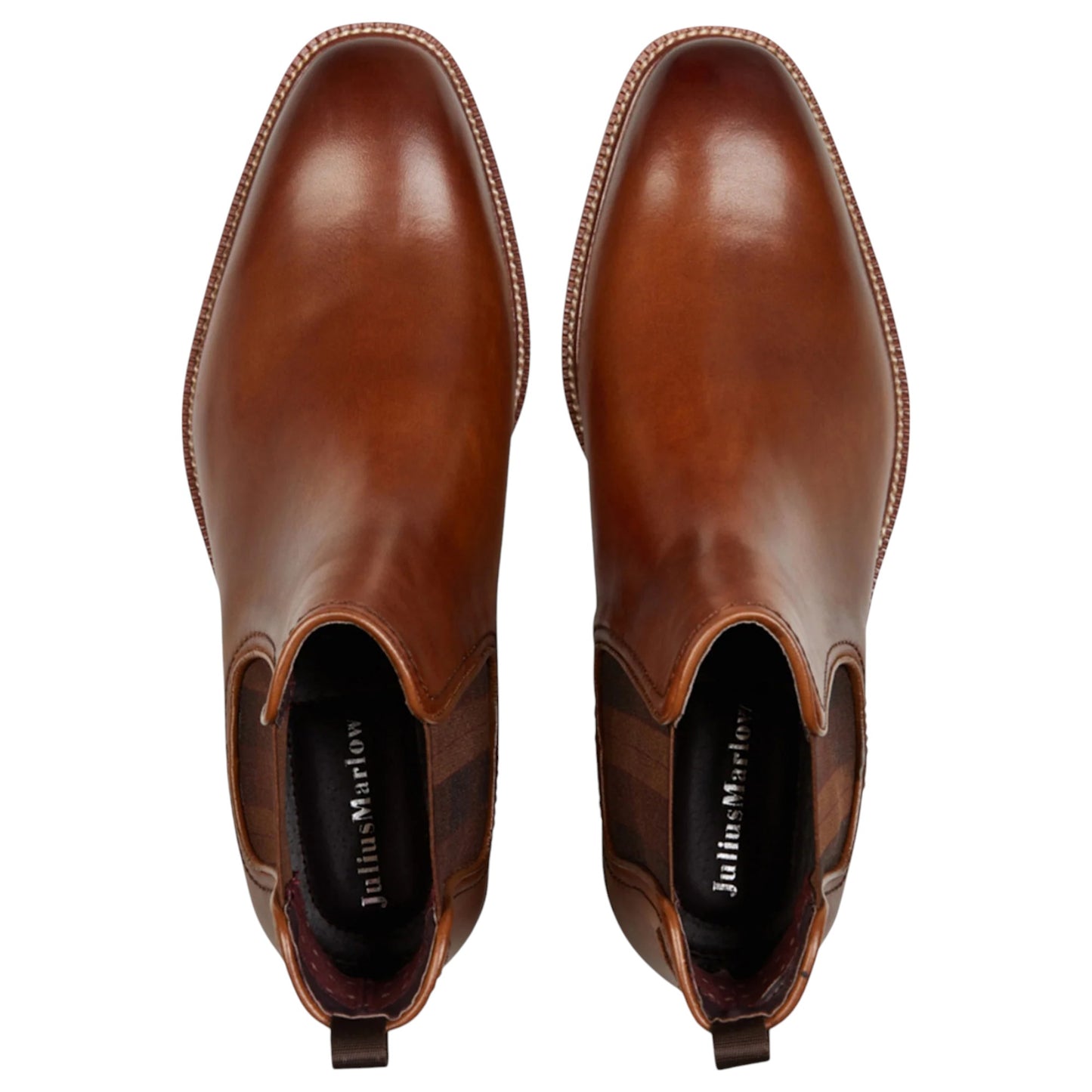 Mens Julius Marlow Scuttle Boots Cognac