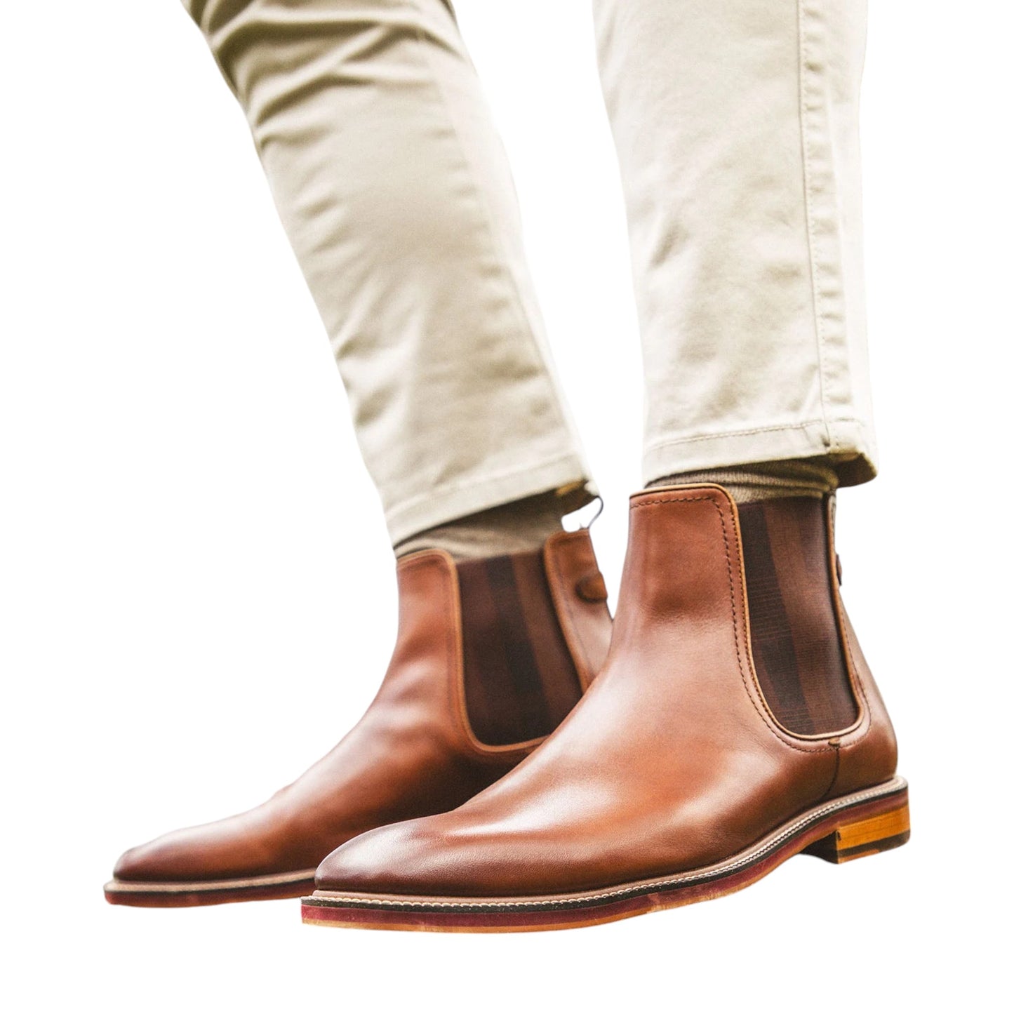Mens Julius Marlow Scuttle Boots Cognac