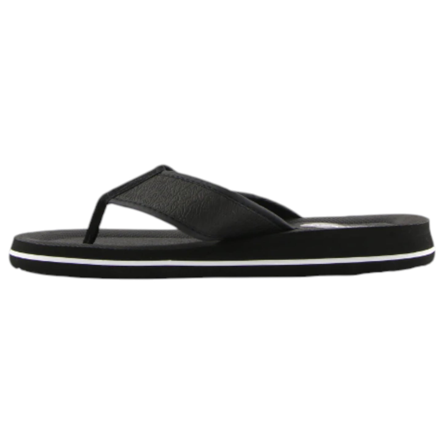 Mens Lightning Bolt Wilson Thongs Black/White