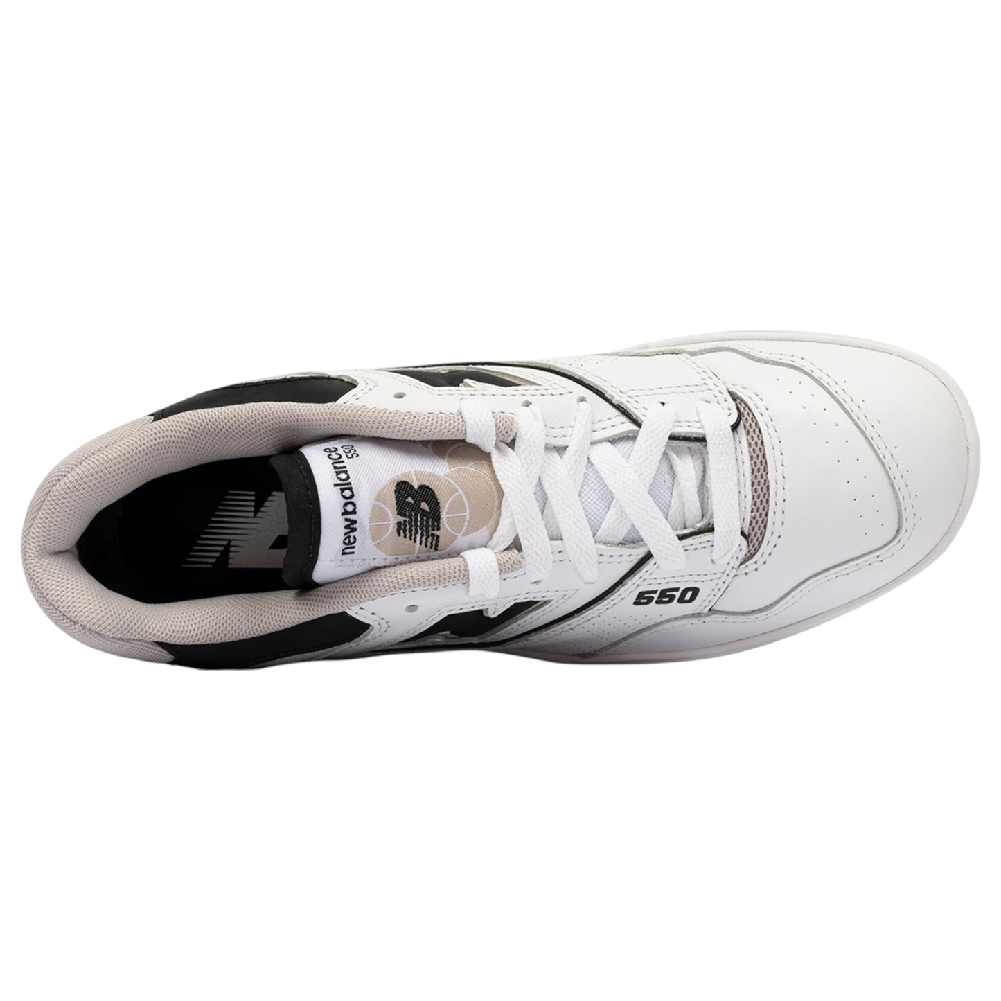 Mens New Balance 550 Shoes White/Black