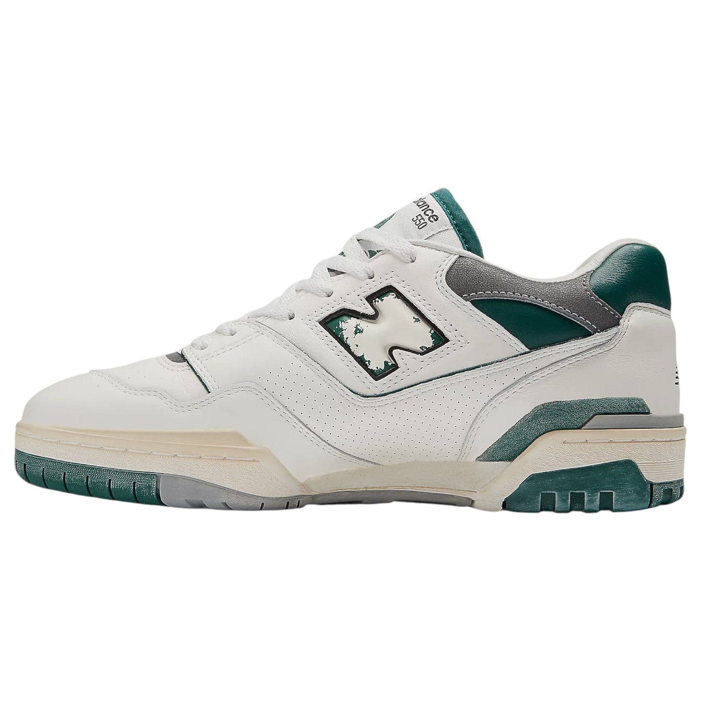 Mens New Balance 550 Shoes White/Green