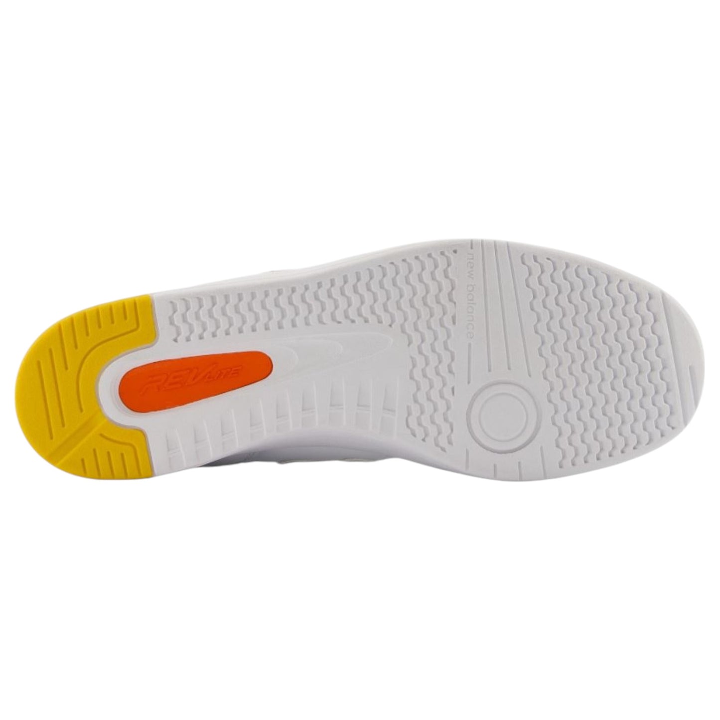 Mens New Balance 574 Shoes White/Orange