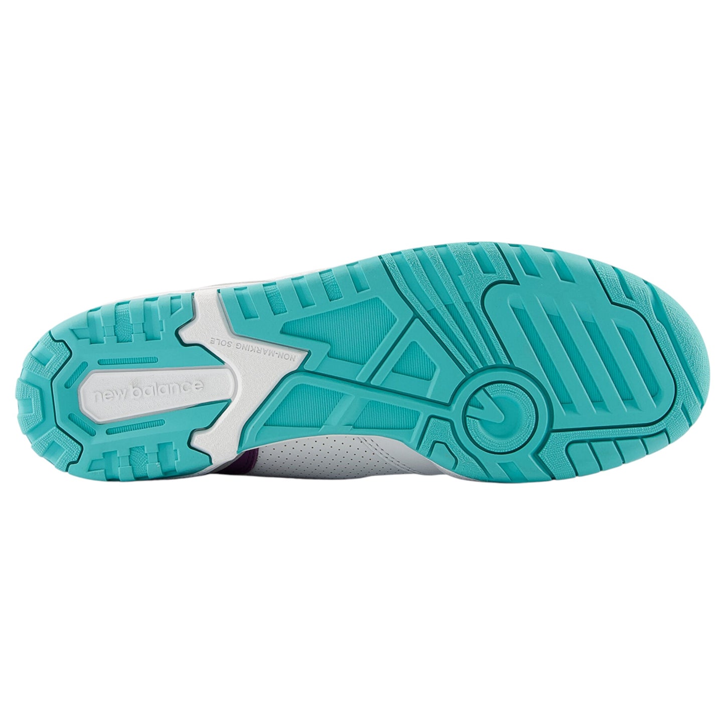 Mens New Balance 650 High Top Shoes White/Purple