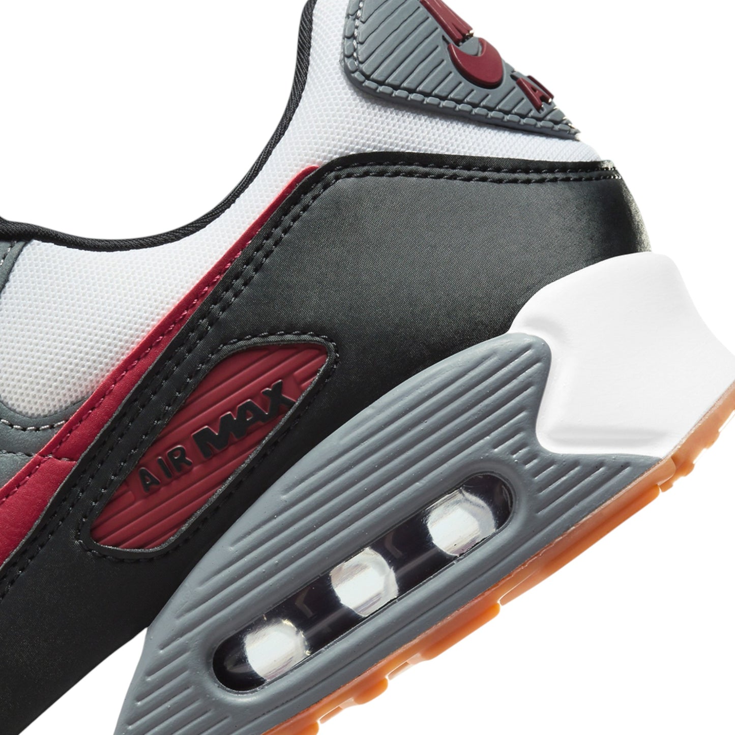 Mens Nike Air Max 90 Shoes White/Grey/Red
