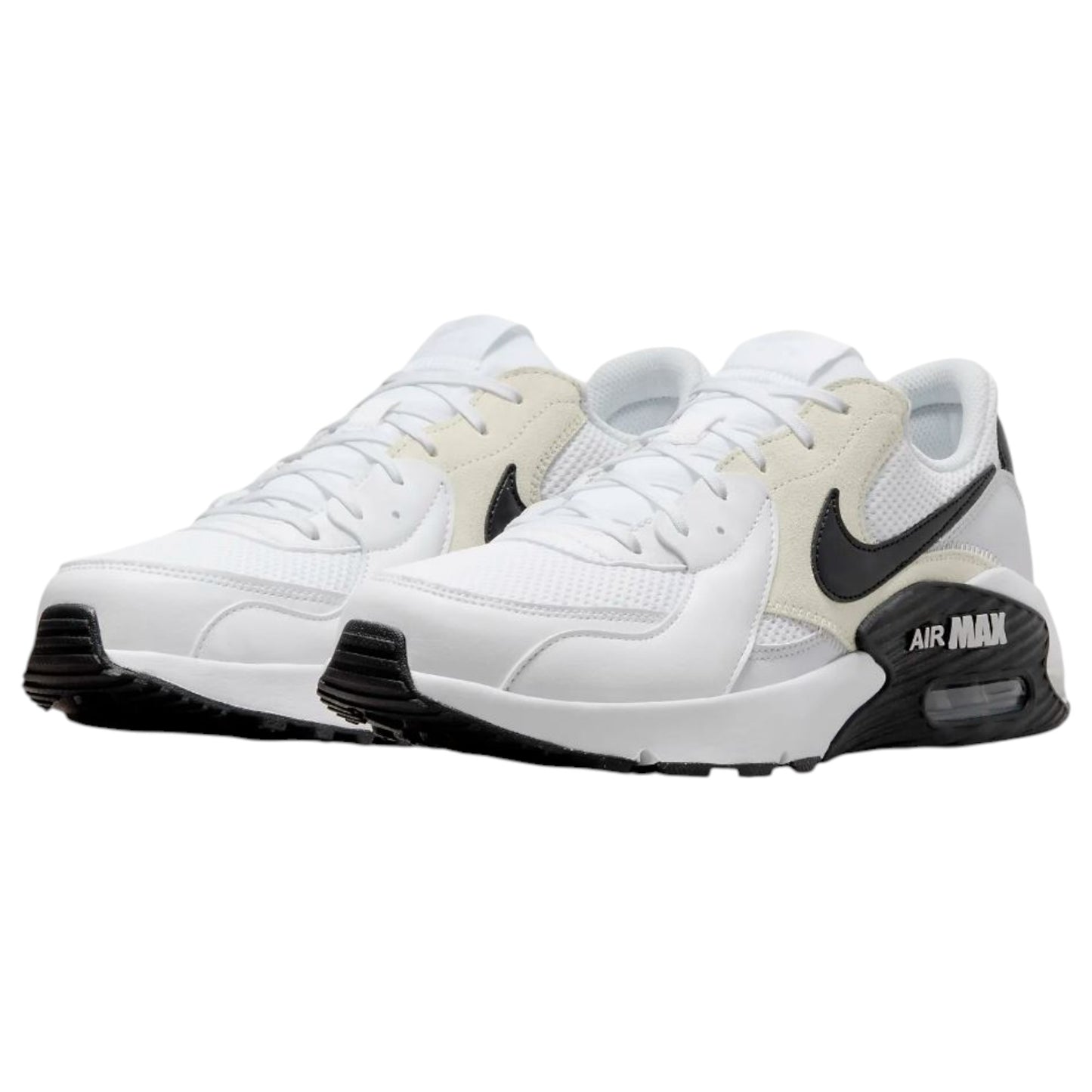 Mens Nike Air Max Excee 365 Shoes White/Black/Pure Platinum
