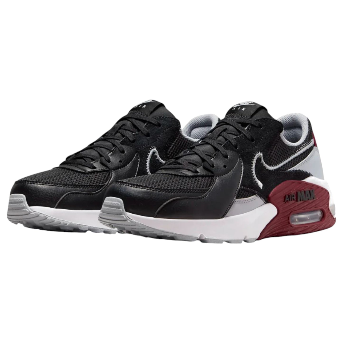 Mens Nike Air Max Excee Shoes Black/Grey/Red