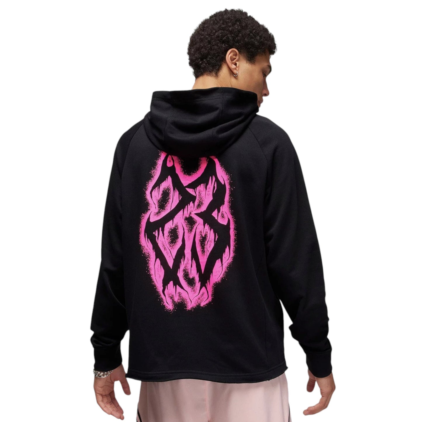 Mens Nike Jordan Dri-FIT Sport Fleece Graphic Hoodie Black