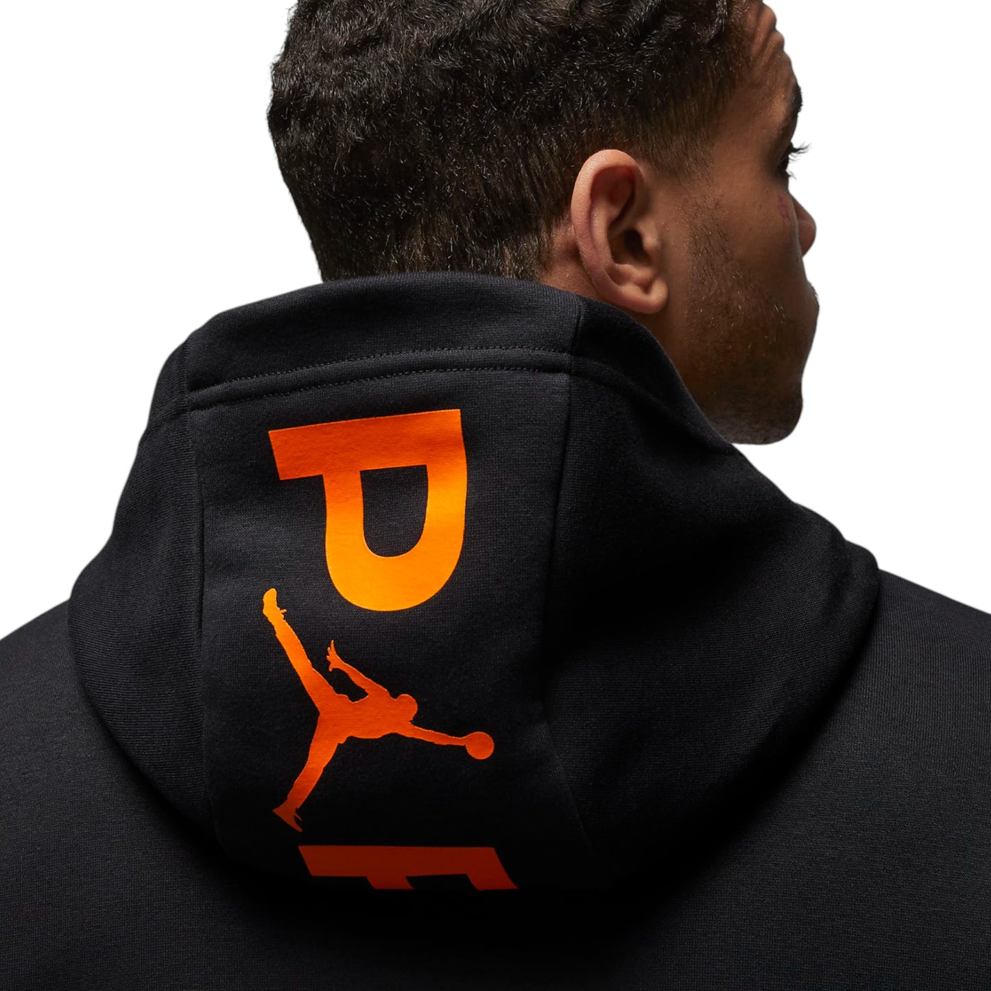 Mens Nike Jordan Paris Saint-Germain Fleece Hoodie Black