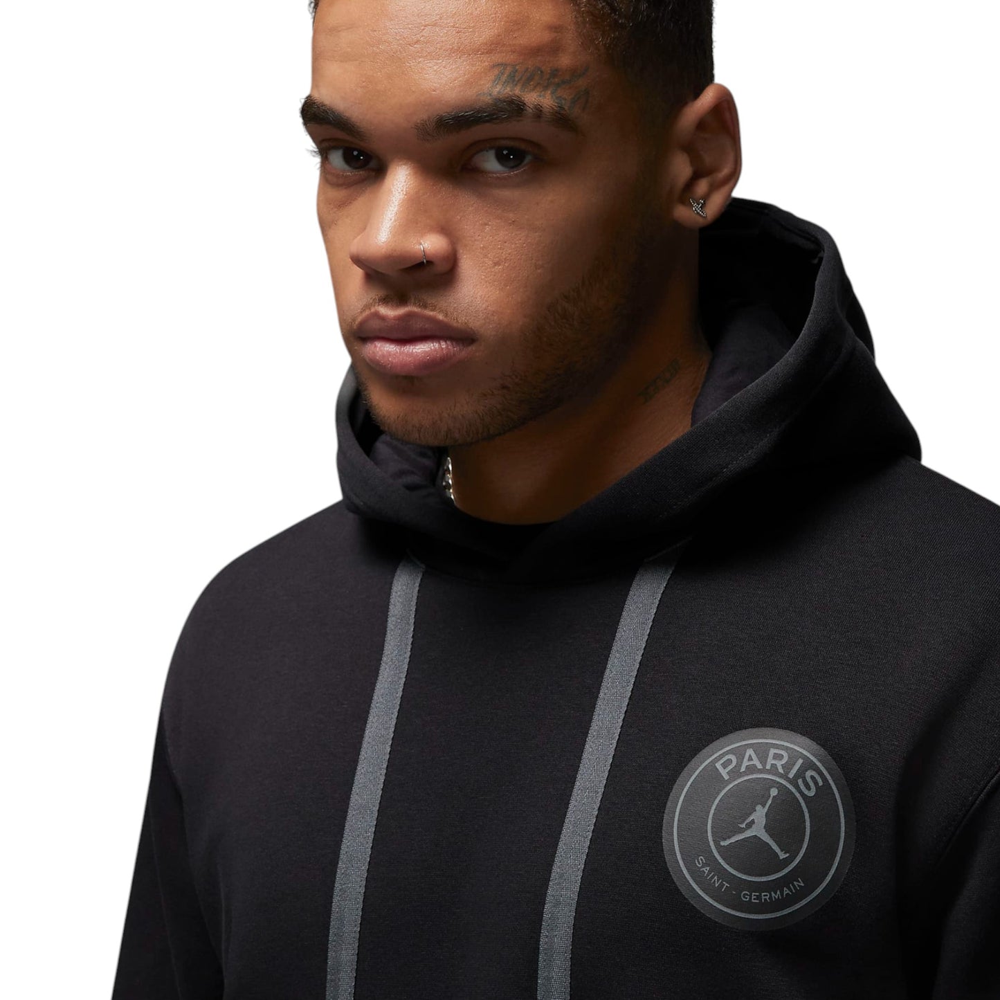 Mens Nike Jordan Paris Saint-Germain Fleece Hoodie Black