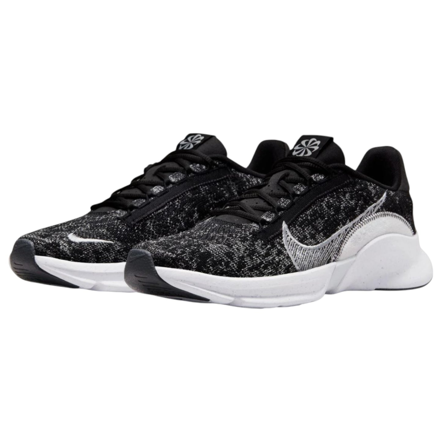 Mens Nike Nike SuperRep Go 3 Next Nature Flyknit Shoes Black/Platinum
