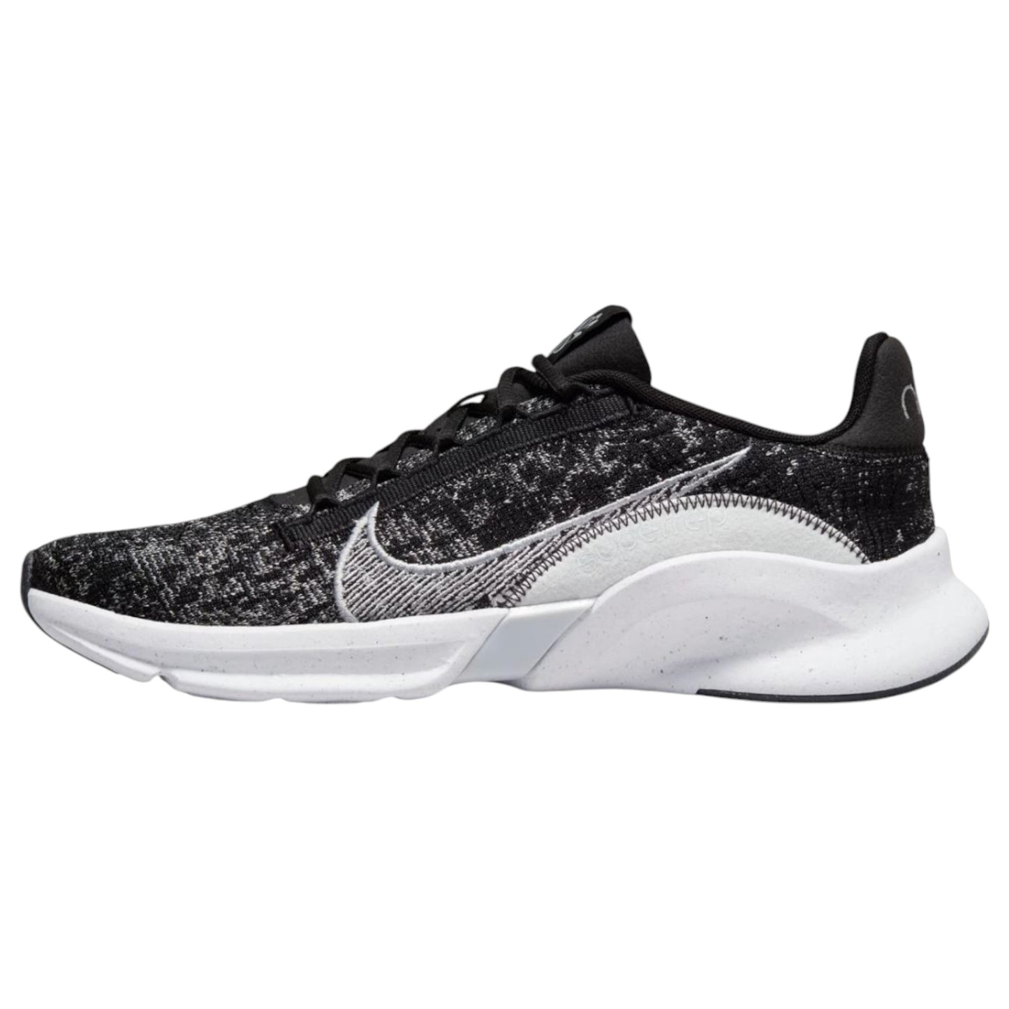 Mens Nike Nike SuperRep Go 3 Next Nature Flyknit Shoes Black/Platinum