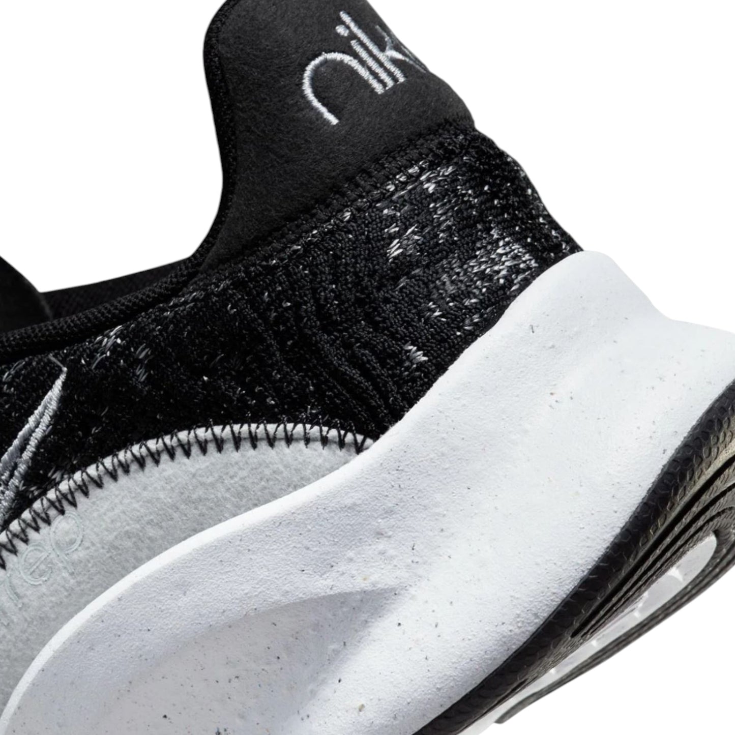 Mens Nike Nike SuperRep Go 3 Next Nature Flyknit Shoes Black/Platinum