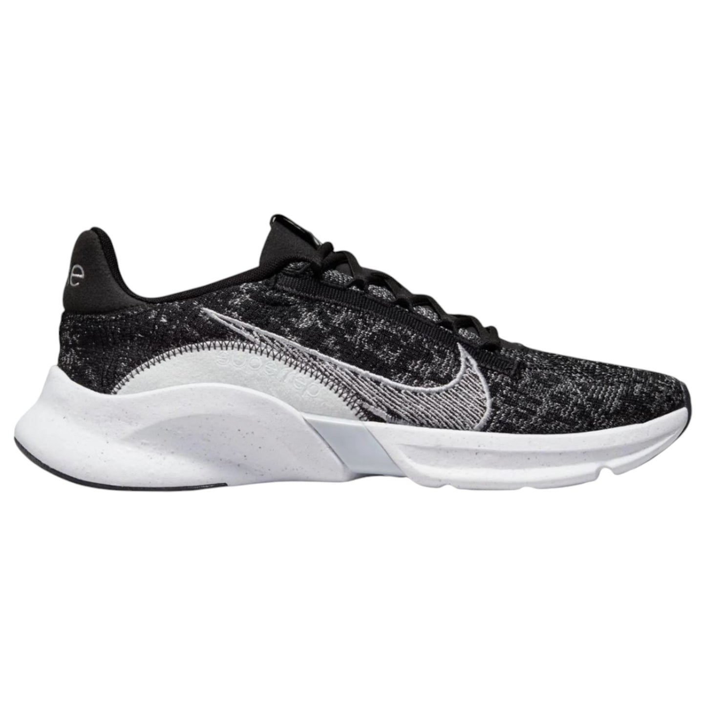 Mens Nike Nike SuperRep Go 3 Next Nature Flyknit Shoes Black/Platinum