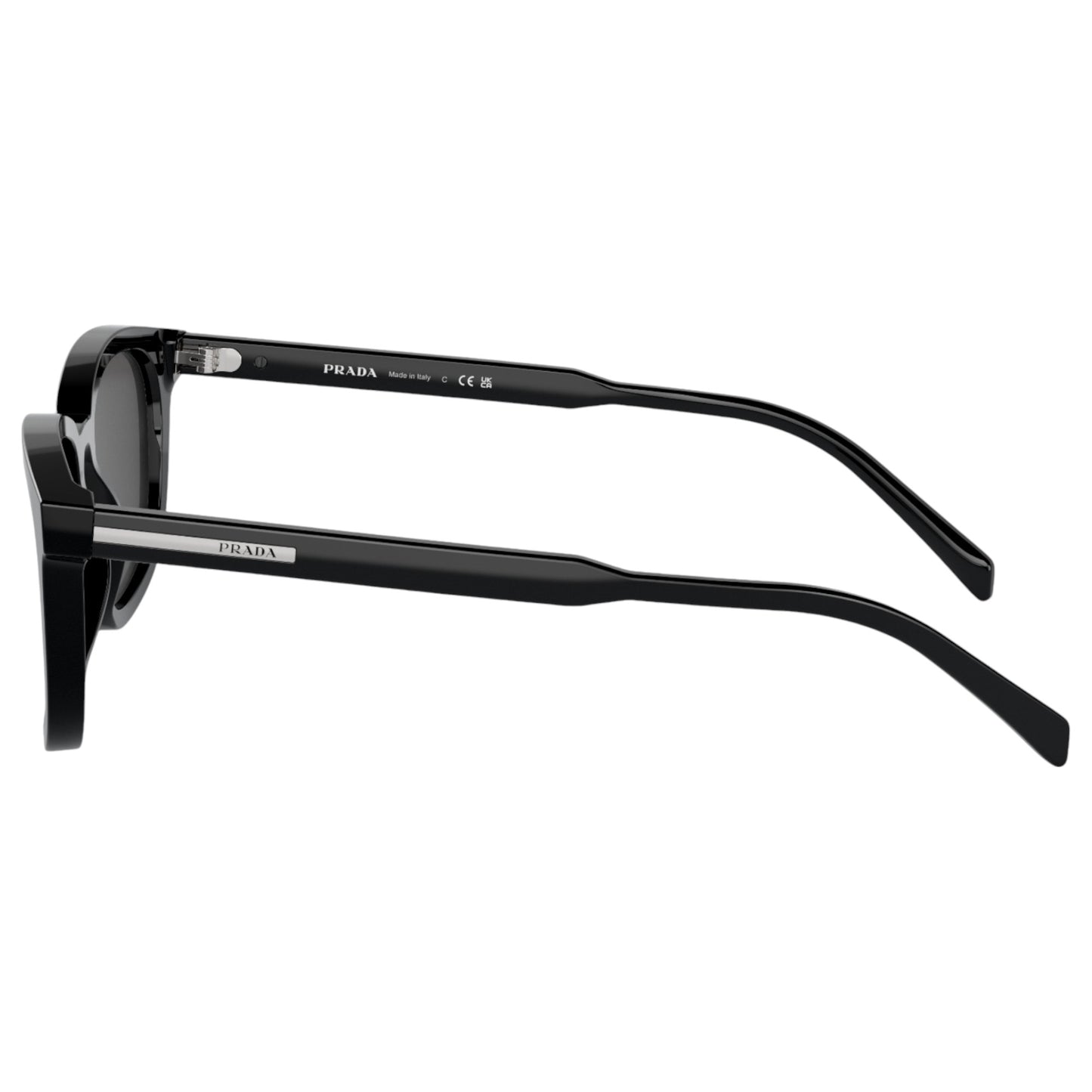 Mens Prada PRA21S Sunglasses Black/Dark Grey