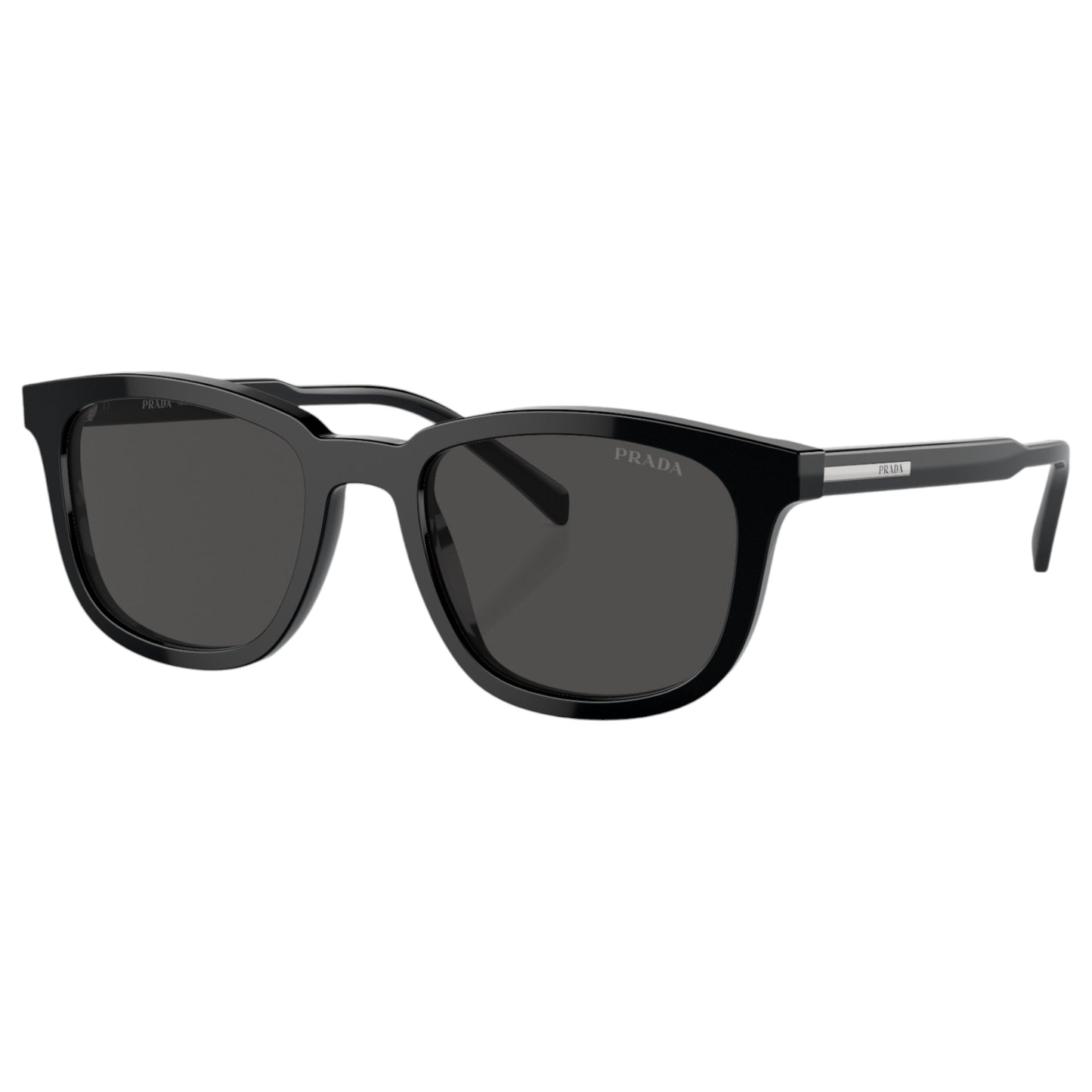 Mens Prada PRA21S Sunglasses Black/Dark Grey