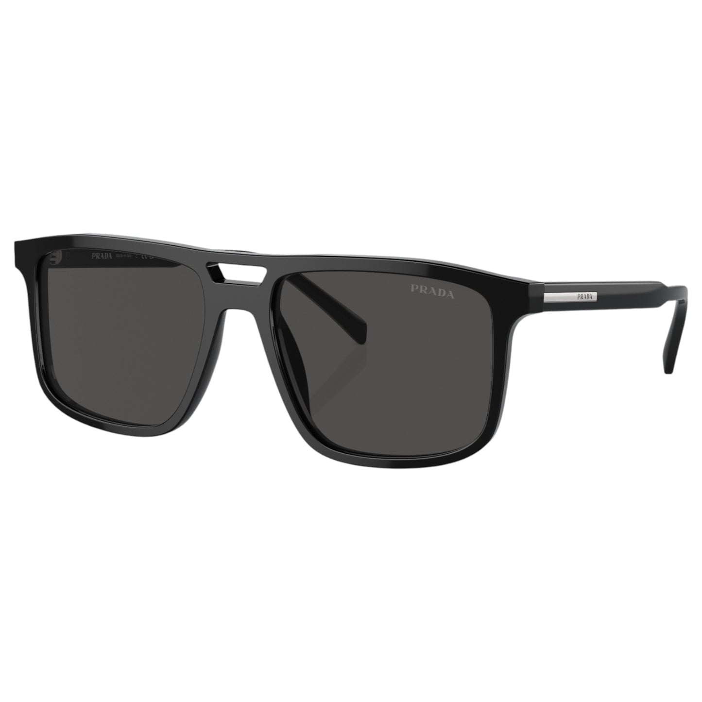 Mens Prada PRA22S Sunglasses Black/Dark Grey