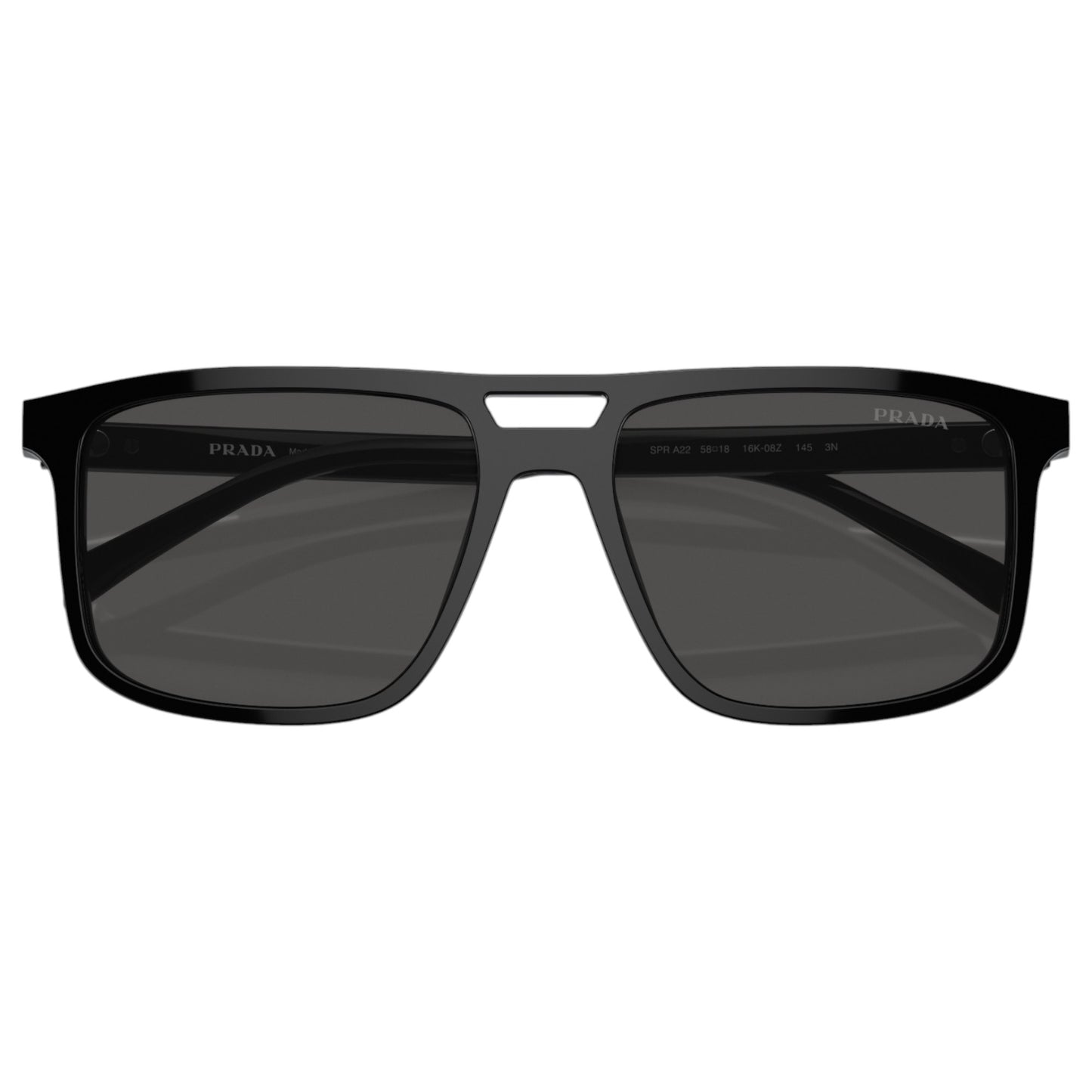 Mens Prada PRA22S Sunglasses Black/Dark Grey