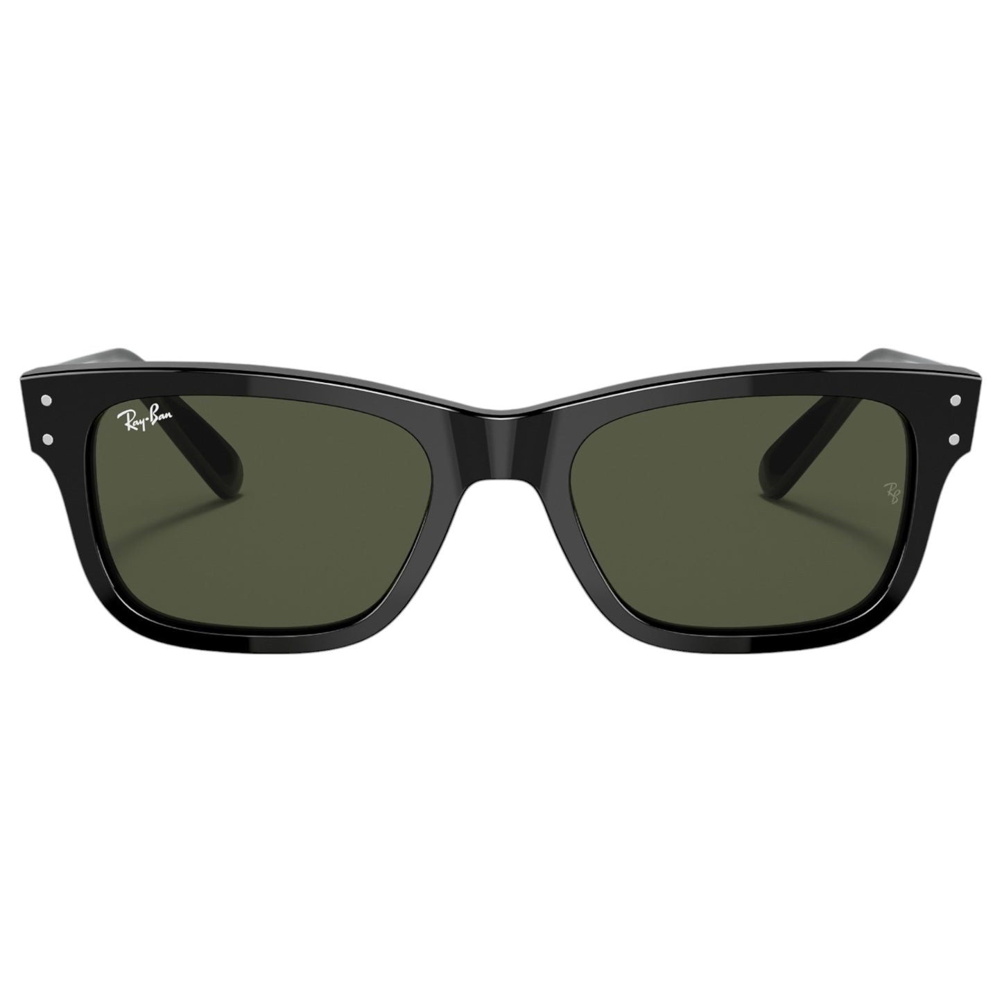 Mens Ray-Ban Burbank RB2283 Sunglasses Polished Black/ Green