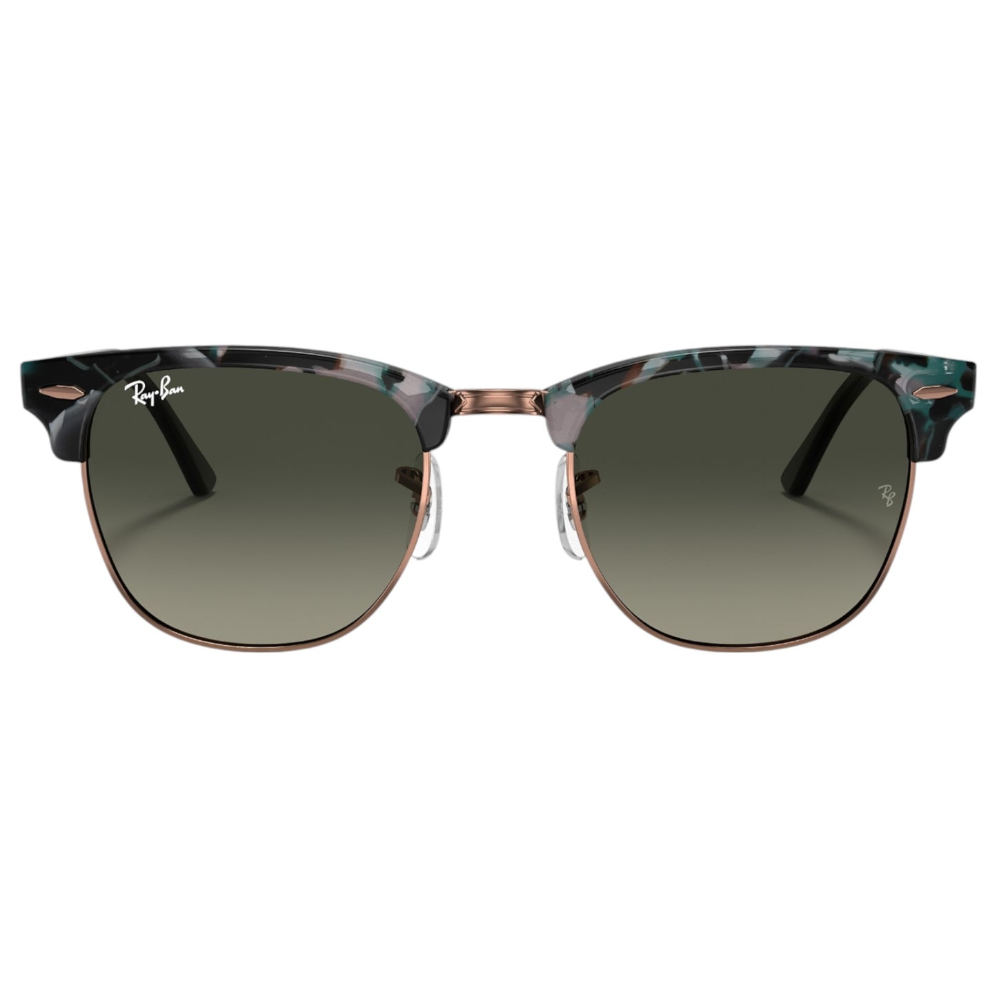 Mens Ray-Ban Clubmaster RB3016 Sunglasses Grey Green/ Grey Gradient