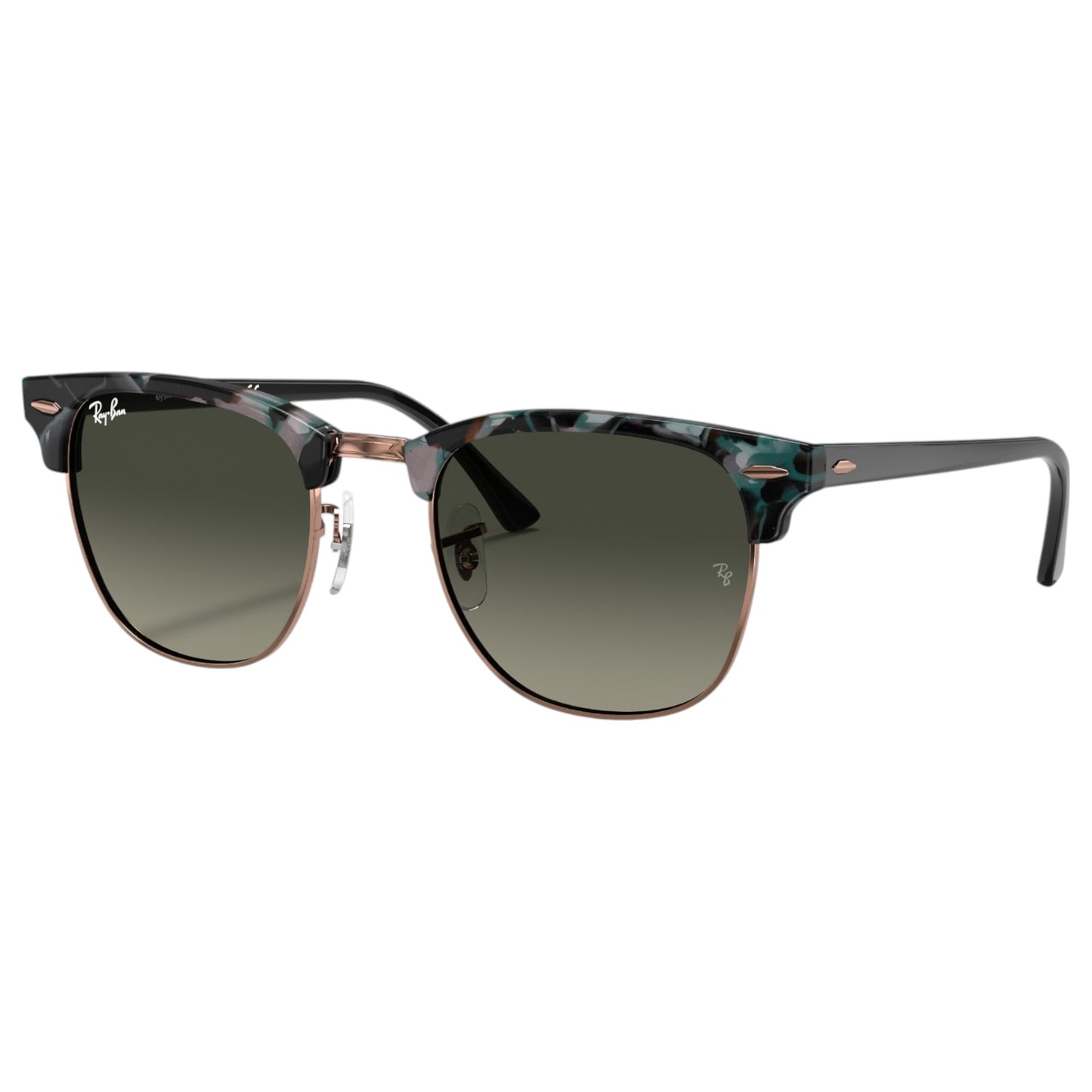 Mens Ray-Ban Clubmaster RB3016 Sunglasses Grey Green/ Grey Gradient