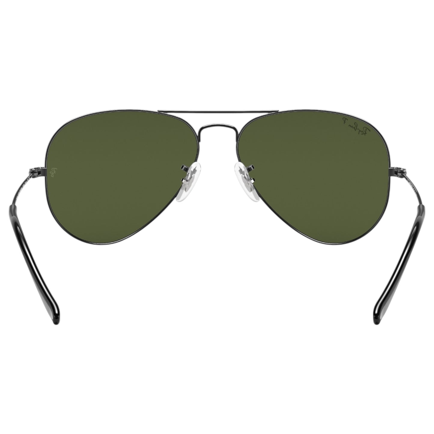 Mens Ray-Ban Aviator RB3025 Sunglasses Polished Gunmetal/ Green
