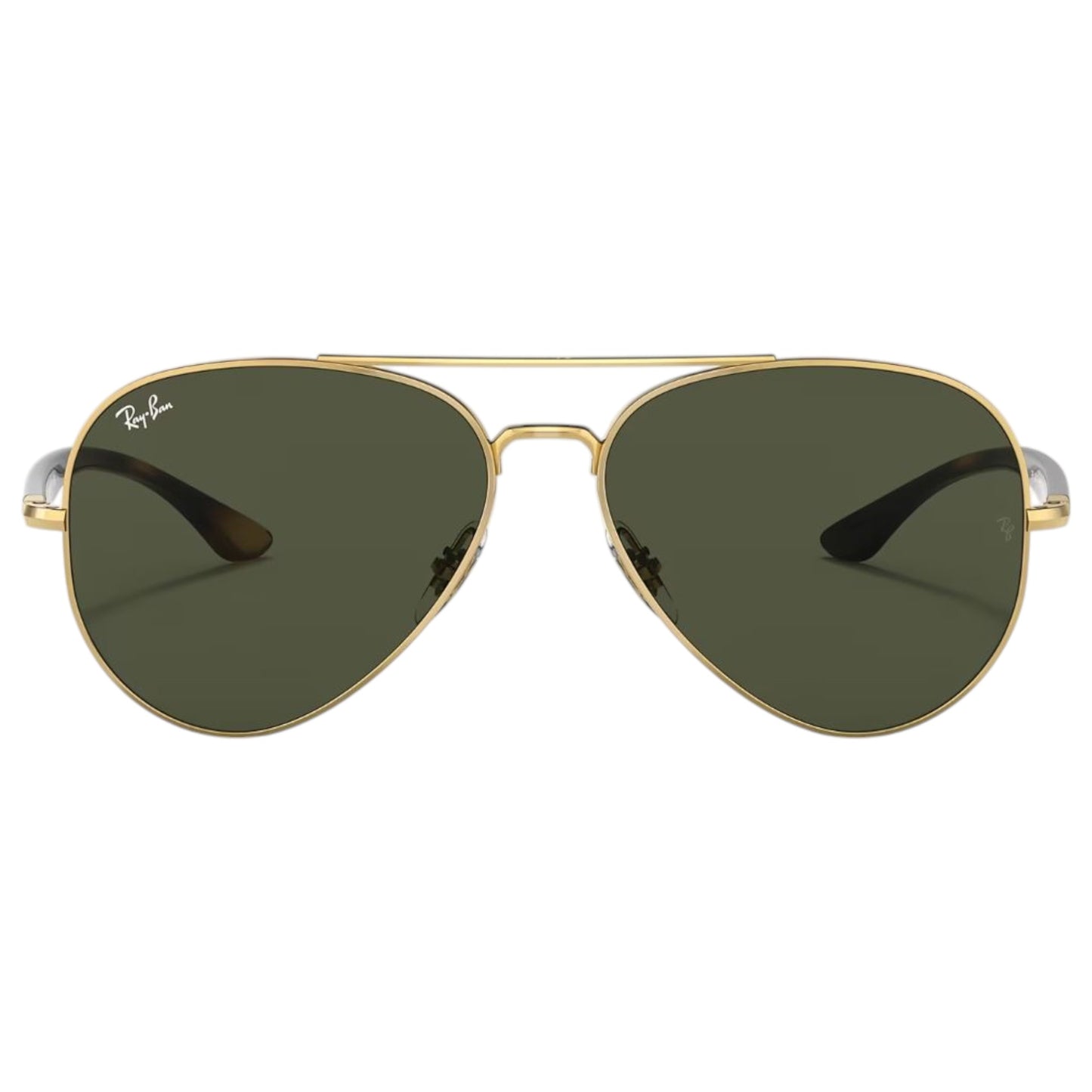 Mens Ray-Ban RB3675 Sunglasses Polished Gold/ Green