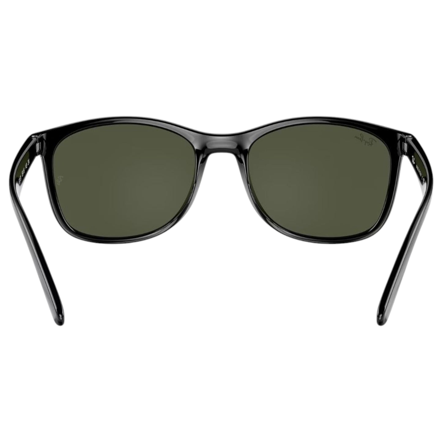 Mens Ray-Ban RB4374 Sunglasses Polished Black/ Green