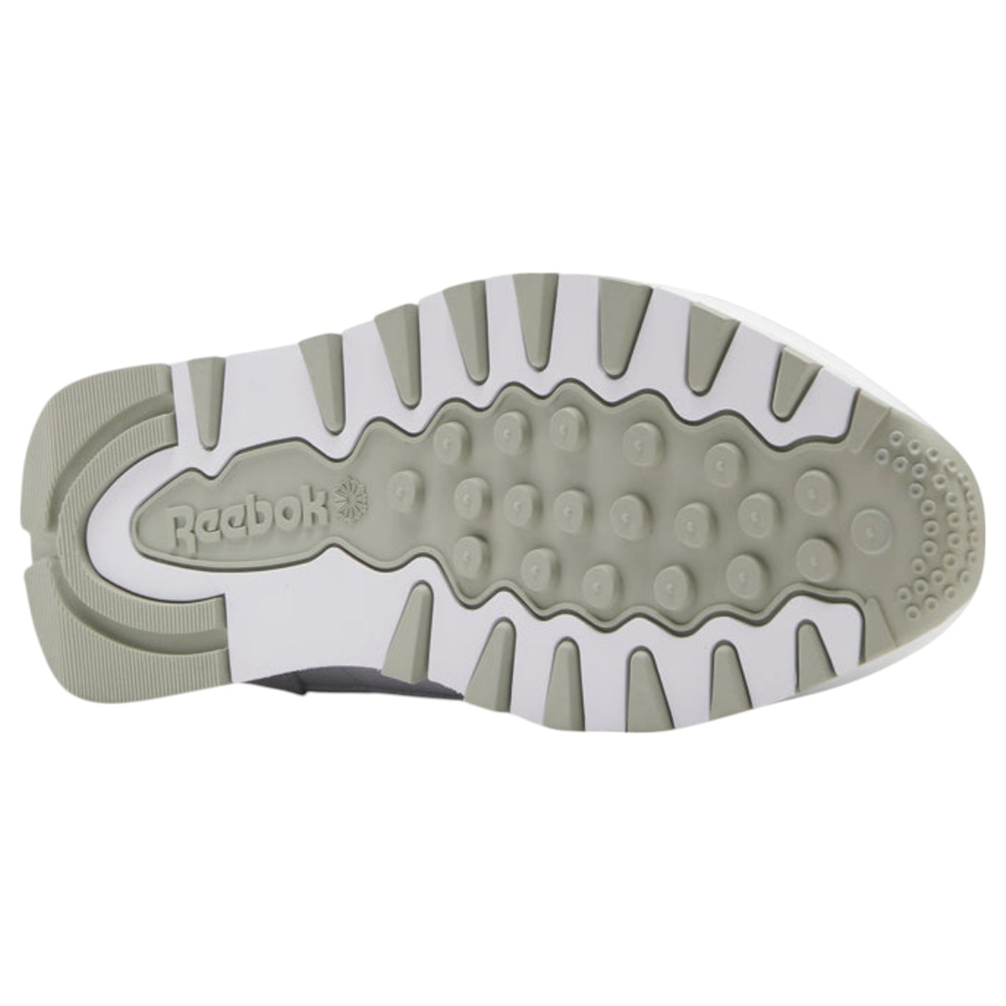 Mens Reebok Classic Leather Shoes White/Grey