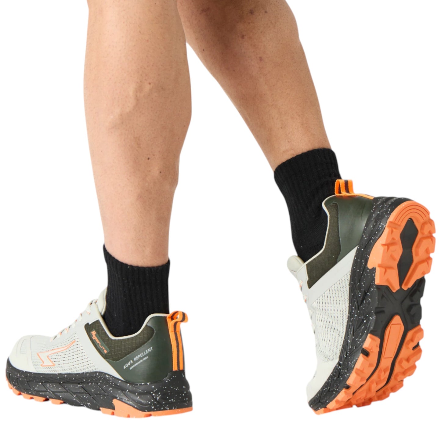 Mens Sfida Nomad Trail Shoes Grey/Khaki/Orange