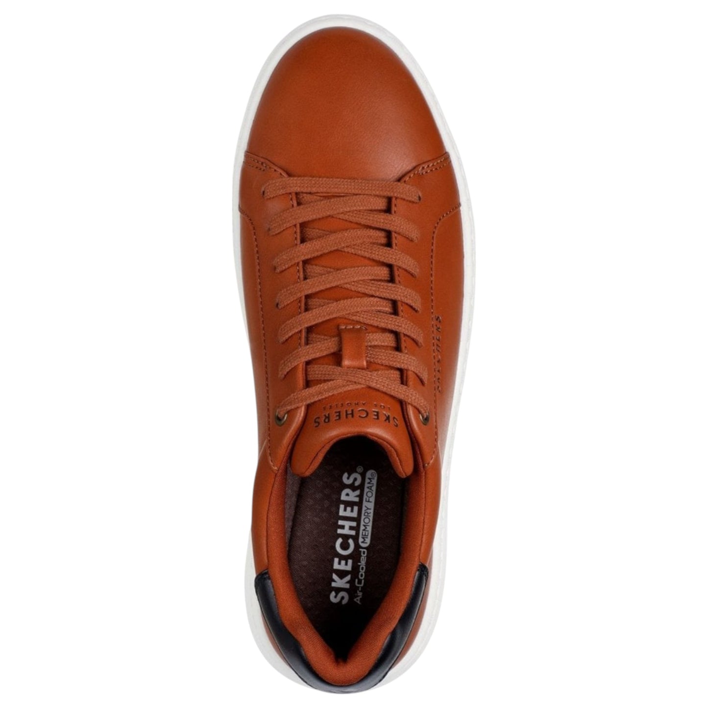 Mens Skechers Court Break - Suit Sneaker Shoes Cognac