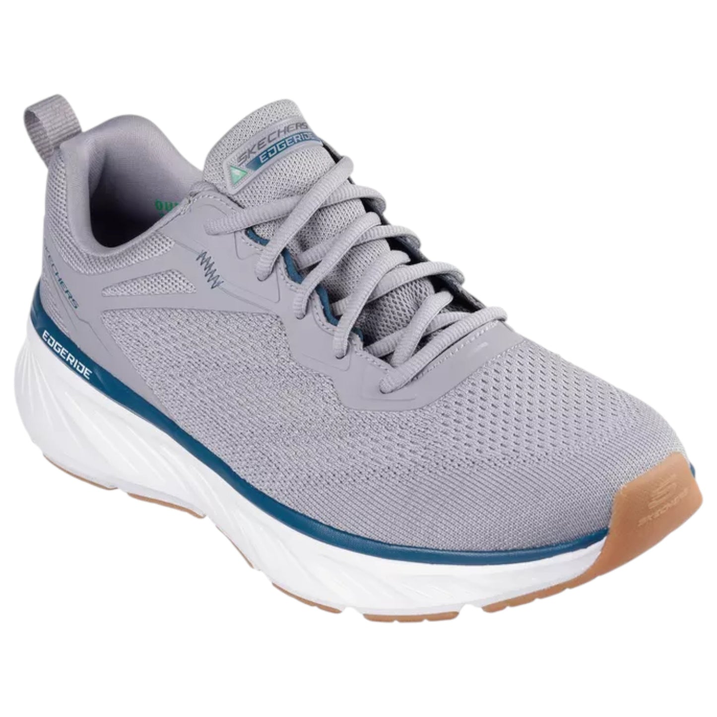 Mens Skechers Edgeride - EXXO Shoes Grey/Turquoise