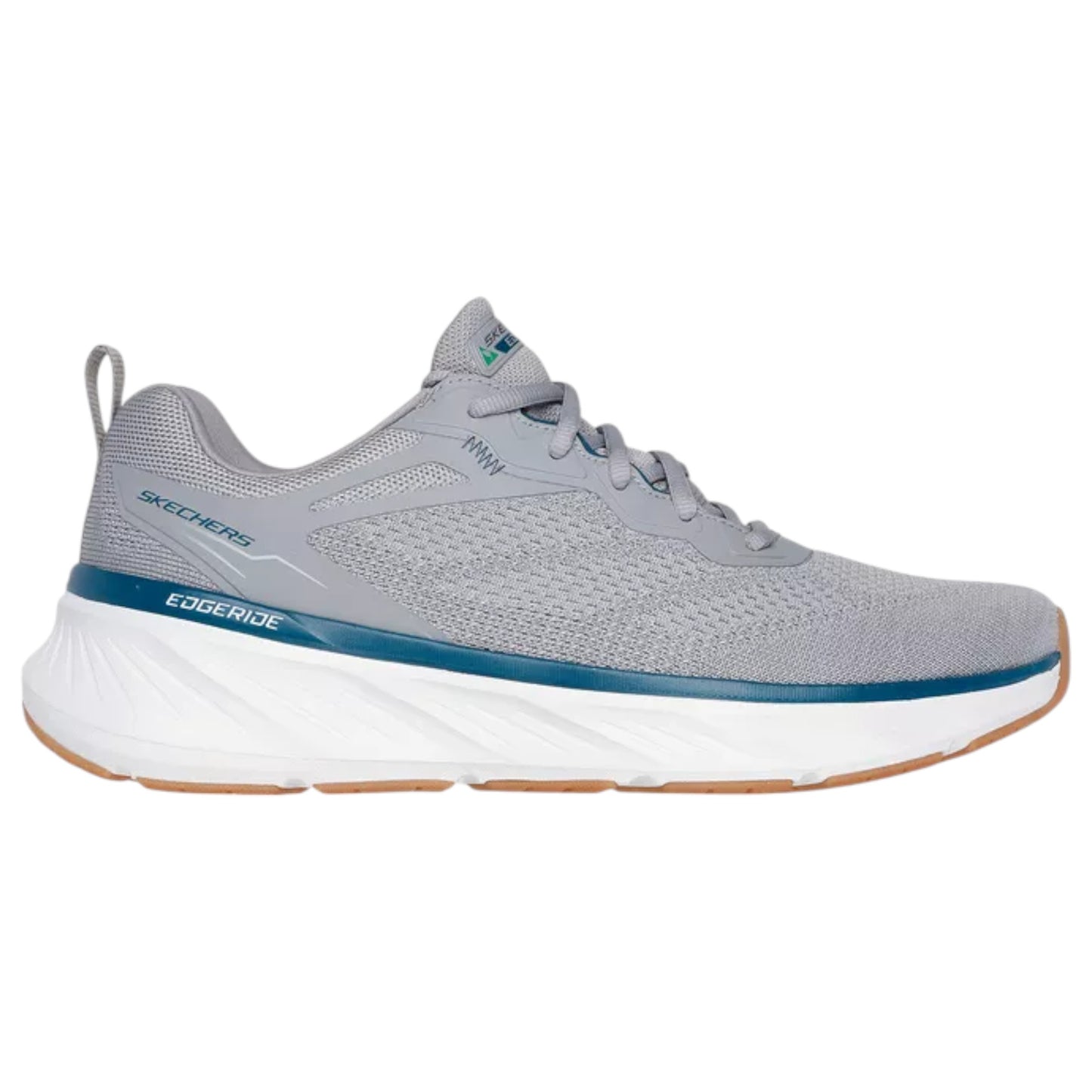Mens Skechers Edgeride - EXXO Shoes Grey/Turquoise