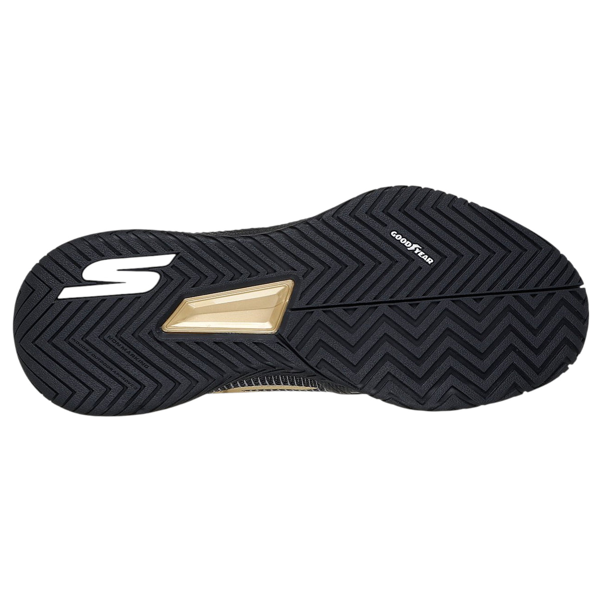 Mens Skechers Viper Court Pro 2.0 - Pickleball Shoes Black/Gold