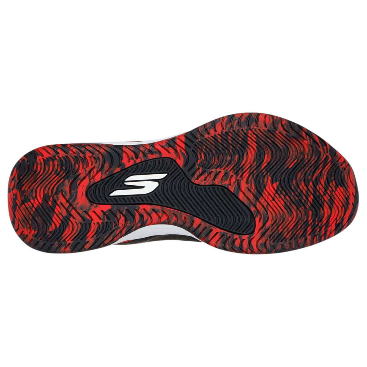 Men Skechers SKX League Shoes Black/Red