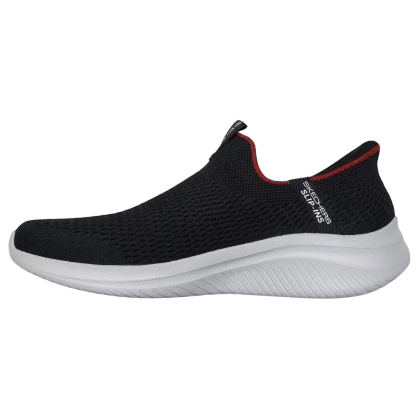 Mens Skechers Ultra Flex 3.0 - Smooth Rise Shoes Black/Red