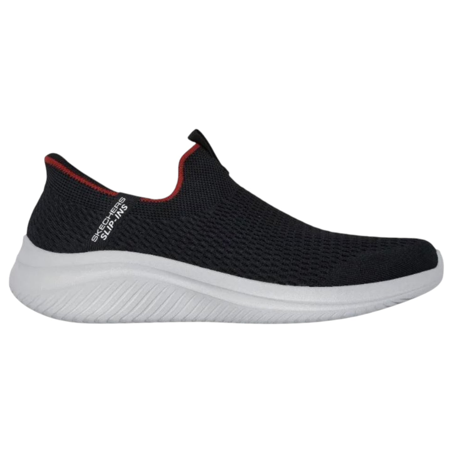 Mens Skechers Ultra Flex 3.0 - Smooth Rise Shoes Black/Red